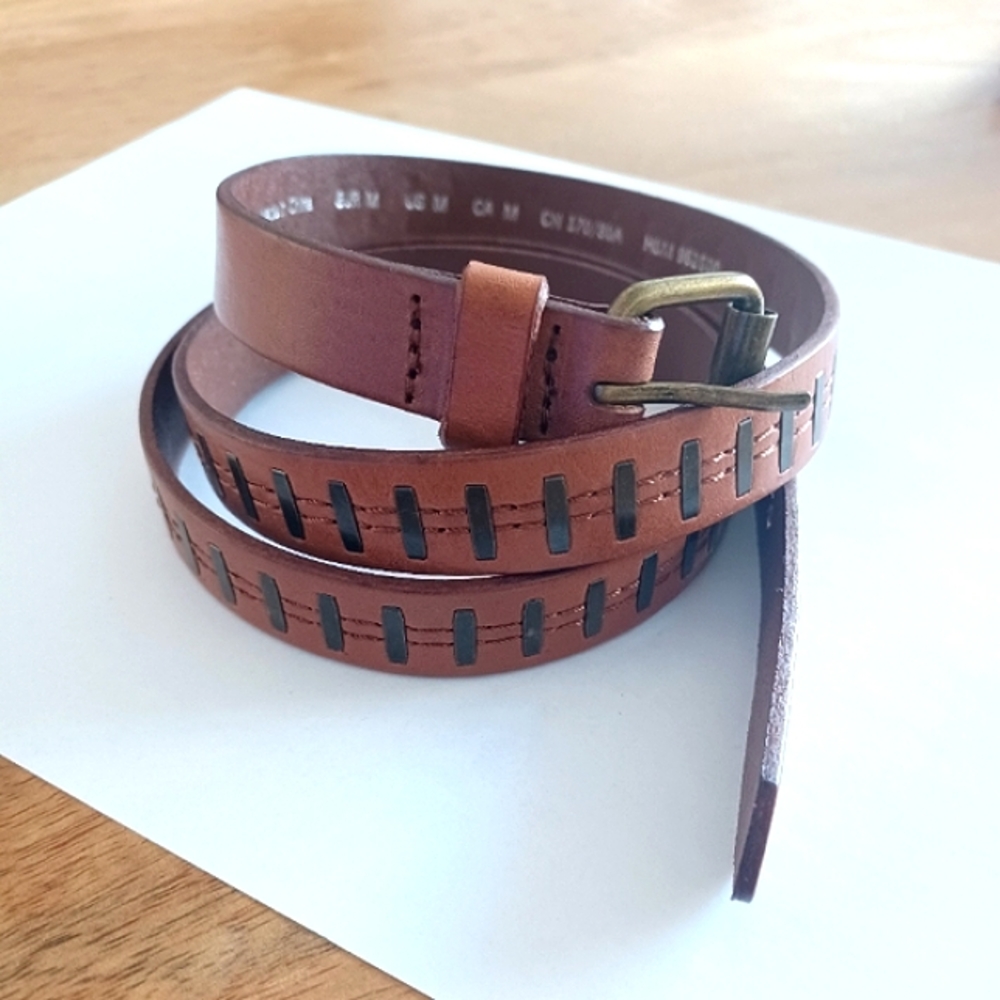 ⚡️SALE⚡️H&M Thin Brown Leather Belt
